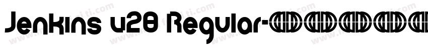 Jenkins v20 Regular字体转换